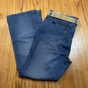NWT‎ Vintage 90s Mudd Bootcut Denim Jeans Y2K  Juniors Size 18.5 Belt High Rise